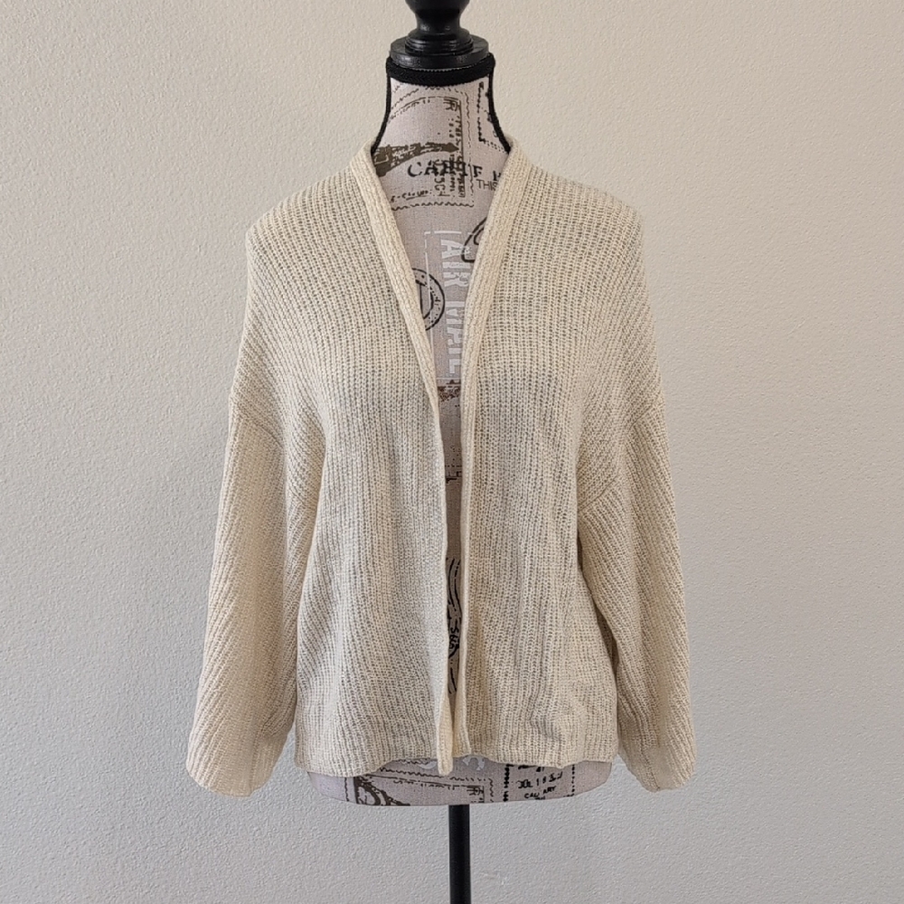 Anthropologie Cream Knit Cardigan